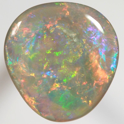 SOLID SEMI BLACK OPAL Gem quality! Very bright rolling flashes. SEE VIDEO